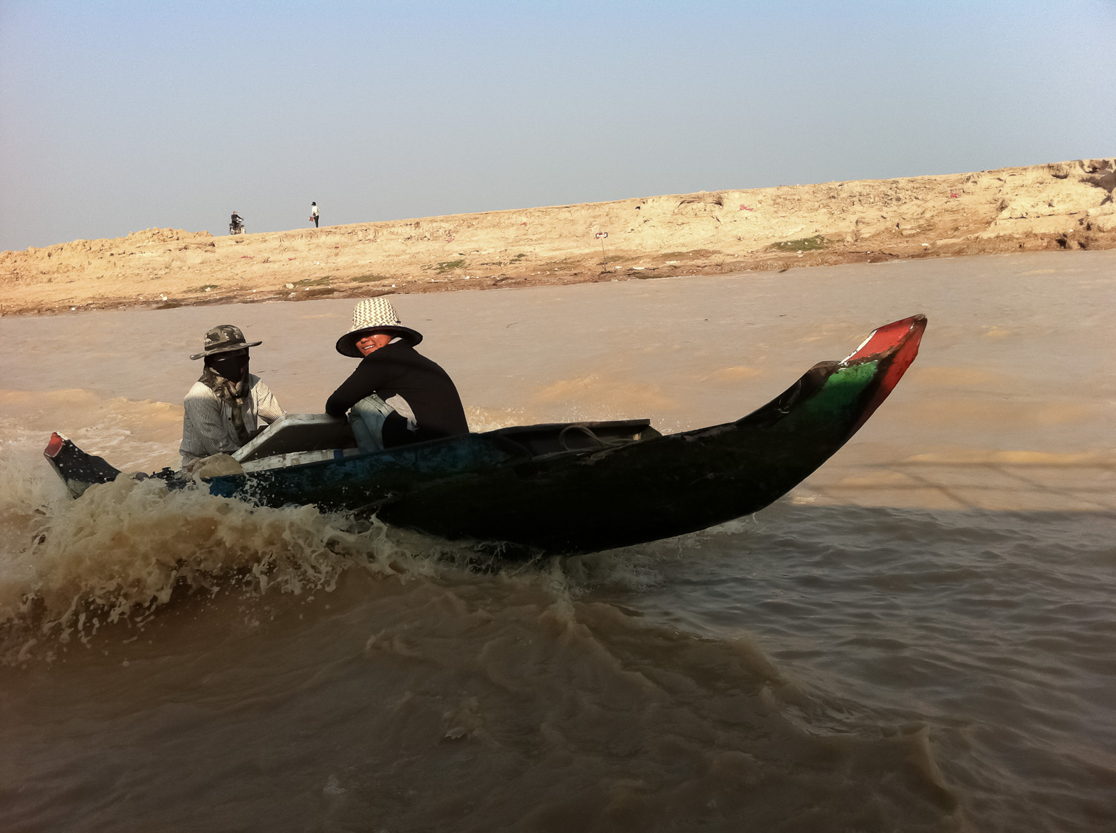 Selling refreshments on Tonle Sap Lake, Cambodia